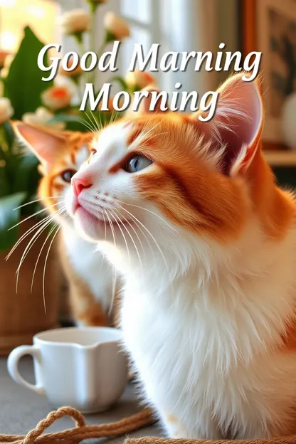 Good Morning Images of Sweet Cats