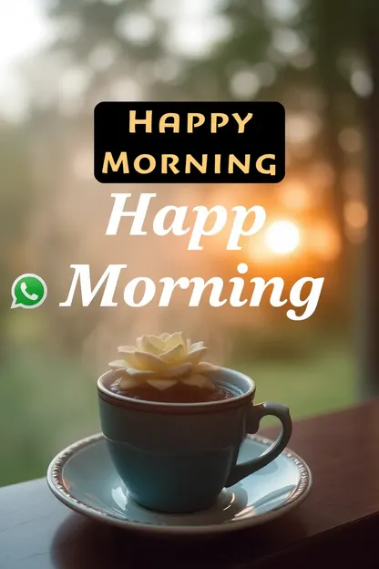 Good Morning Photo on WhatsApp Every Morning