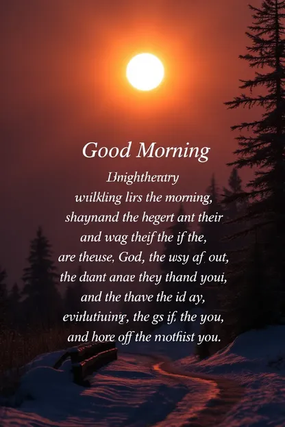 Good Morning Prayer Photo: A Morning Prayer with a Picture