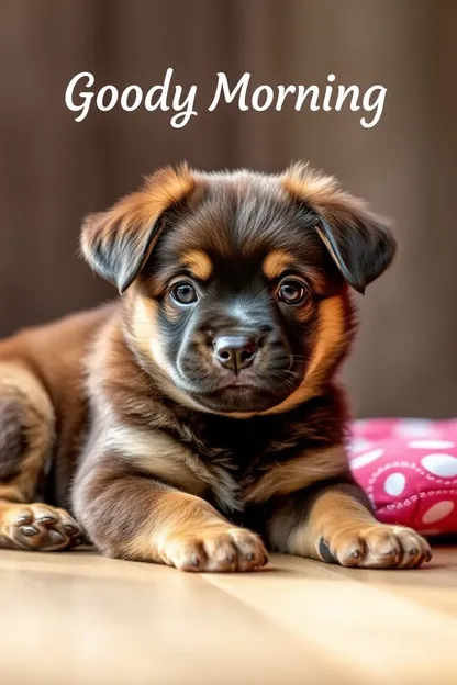 Good Morning Puppy Images: Adorable Puppy Morning Greetings