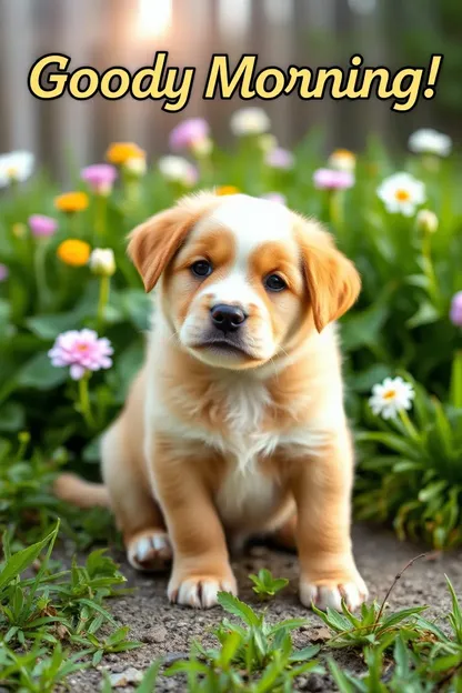 Good Morning Puppy Images: Beautiful Puppy Morning Shots