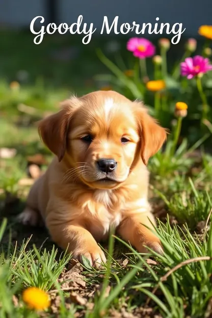 Good Morning Puppy Images: Morning Puppy Image Collection