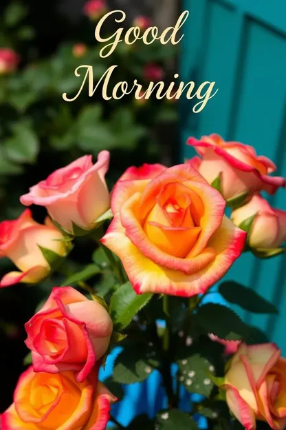 Good Morning Roses Images for Inspirational Quotes and Sayings