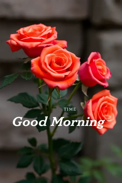 Good Morning Roses Images with Vibrant Colors and Textures