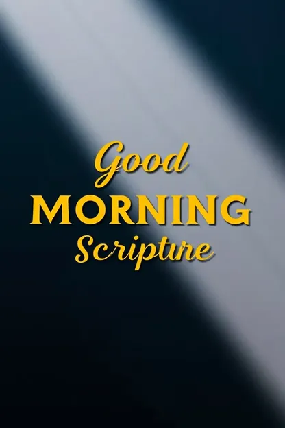 Good Morning Scripture Images for Daily Reflection