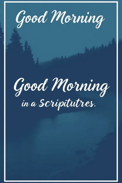 Good Morning Scripture Images for Spiritual Uplift