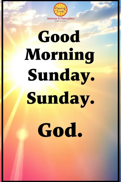 Good Morning Sunday God Images Beautiful Collection