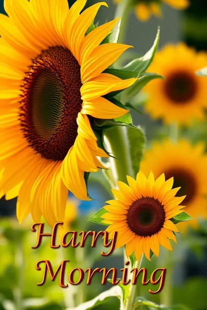 Good Morning Sunflower Images for a Fresh Start