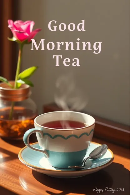 Good Morning Tea Images for a Cozy Morning