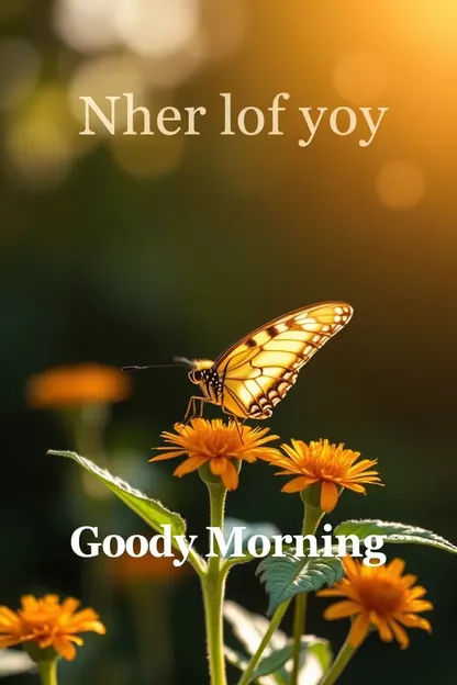 Good Morning Wishes with Butterfly Pictures