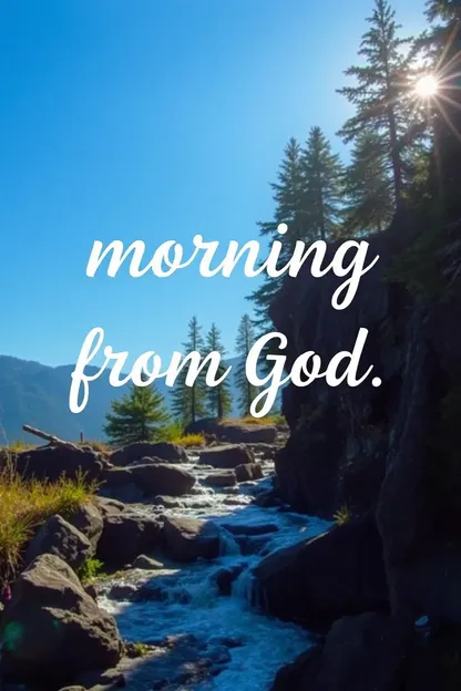 Good Morning from God Images: God's Love and Guidance Images