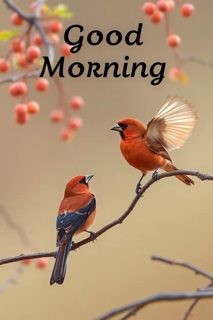 Good Morning with Birds Images Daily