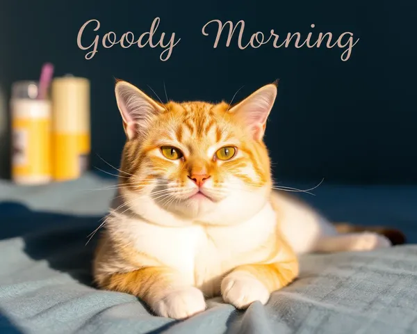 Good Morning with Cat Images for Home