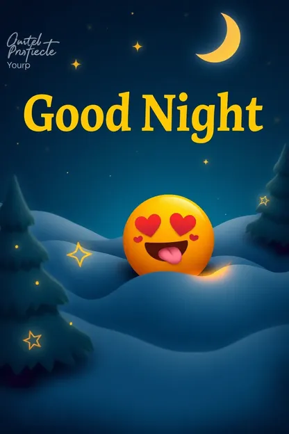 Good Night Emoji Images for Calming Dreams