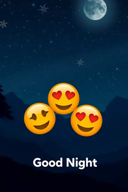 Good Night Emoji Images for Cozy Dreams