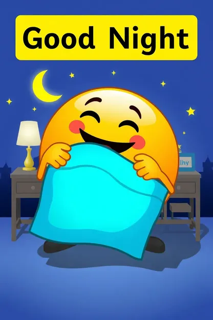 Good Night Emoji Images for Gentle Rest