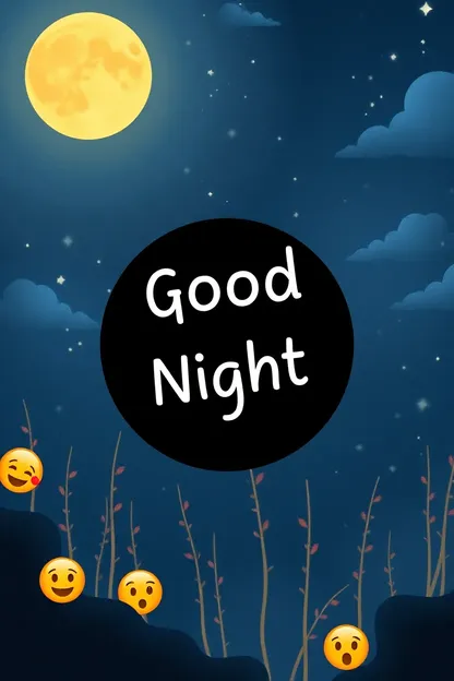 Good Night Emoji Images for Peaceful Sleep