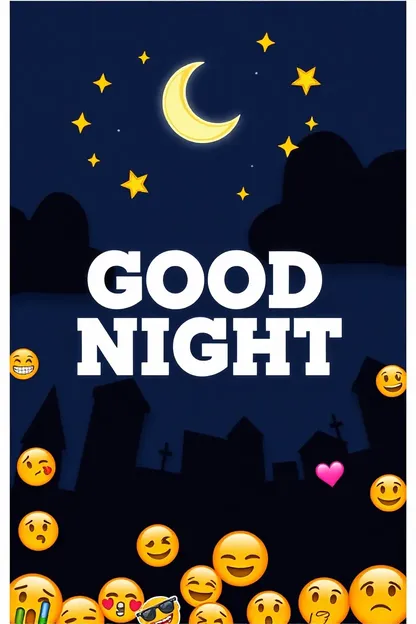 Good Night Emoji Images for Restful Night