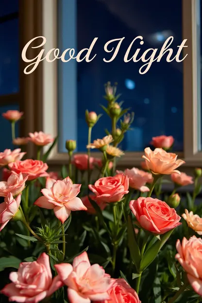 Good Night Flowers Images for Restful Sleep