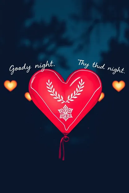 Good Night Heart Images to Bring Joy and Peace