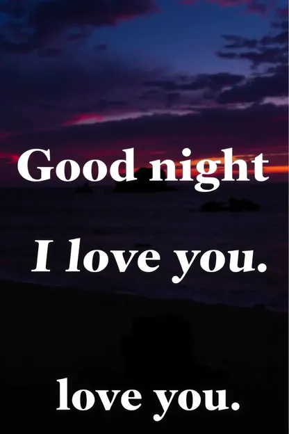 Good Night I Love You Forever Image