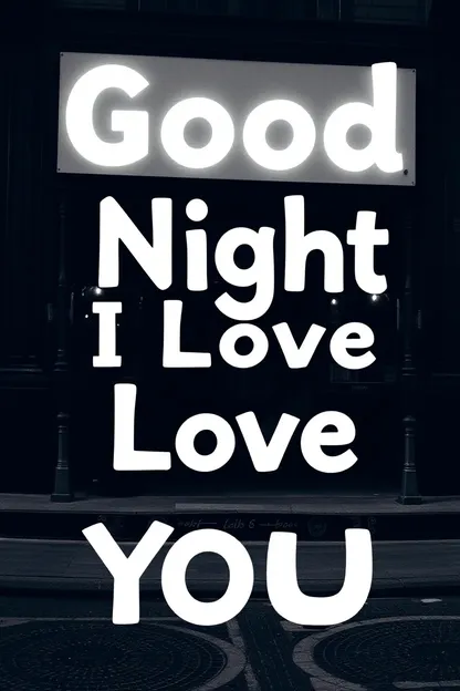 Good Night I Love You Sweet Image Collection