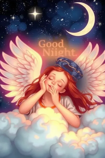 Good Night Images with Heavenly Angelic Figures