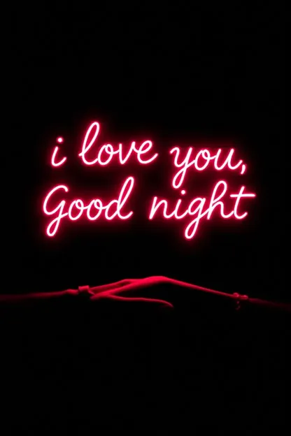 Good Night Images with I Love You Message