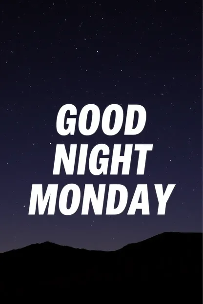 Good Night Monday Images: Monday Night Images for Good Night