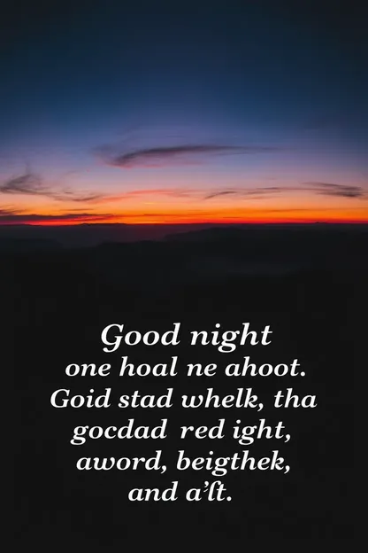 Good Night Scripture Images for a Peaceful Rest