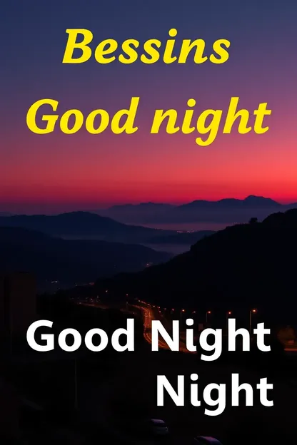 Good Night and Blessings Image Collection