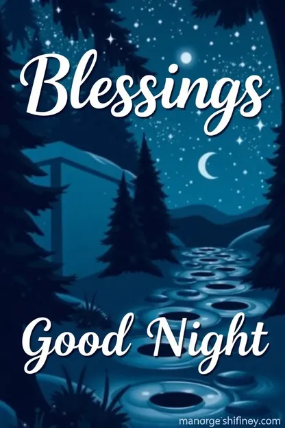 Good Night and Blessings Image Collection