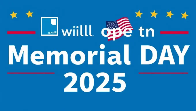 Goodwill Store Hours on Memorial Day 2025