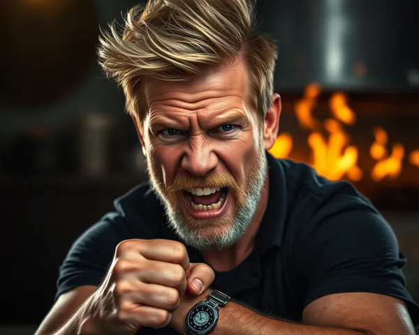 Gordon Ramsay's Angry Face in PNG Format