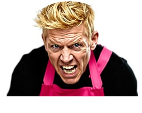 Gordon Ramsay's Frustrated Expression in PNG Form