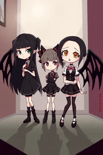 Goth Cartoon Girls: Dark and Fashionable Cartoon Characters