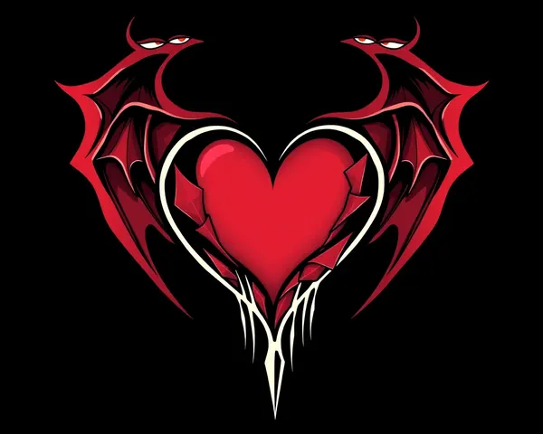 Goth Heart PNG File Found