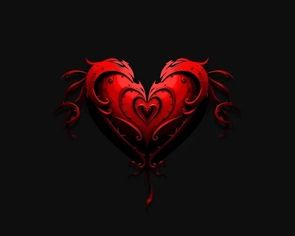 Goth Heart PNG Image Needed