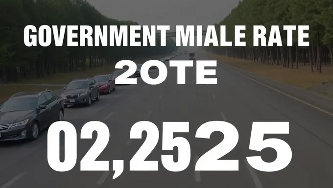 Government Sets New Mileage Rate for 2025