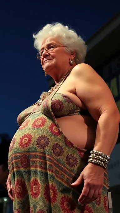 Granny's Big Boobs Grab Everyone's Attention