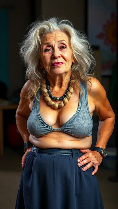 Granny's Saggy Boobs Need Some Extra Attention Now