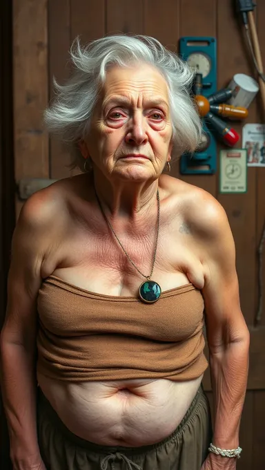 Granny's Saggy Boobs Need Some Firming Cream