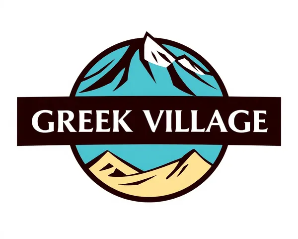 Greek Village Logo PNG Design for Business