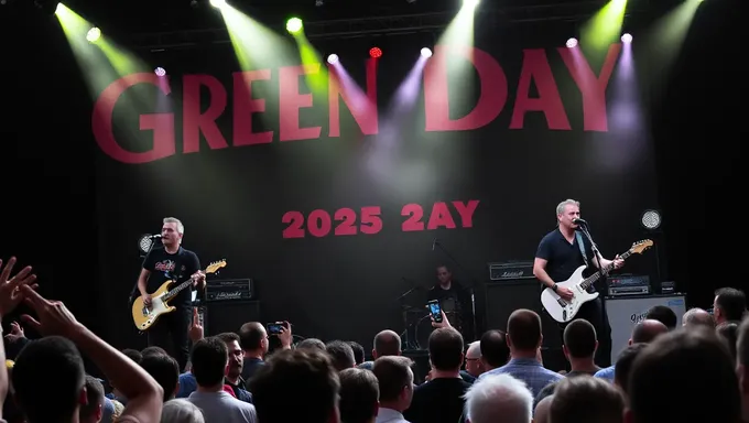 Green Day 2025 Tour to Feature New Music Releases