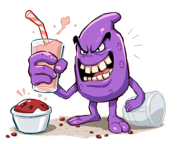 Grimace Shake PNG Graphic