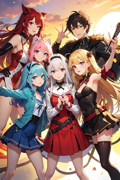 Group Picture Anime Character Design Inspiration