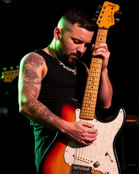 Guitarist's Tattoos Reflect His Personality