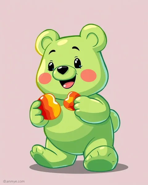 Gummy Bear Cartoon Pictures for Fun Learning