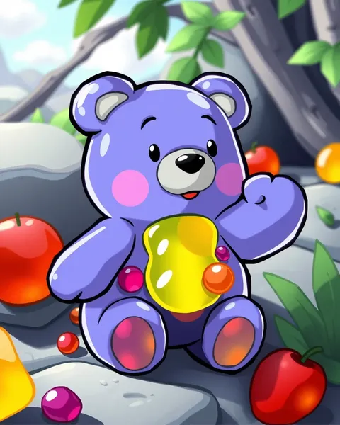 Gummy Bear Cartoon Pictures in Fun Illustrations