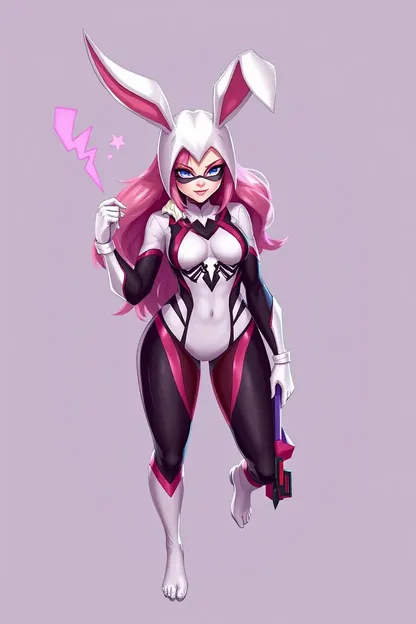 Gwen's Bunny Girl Spider Superhero Origin Story